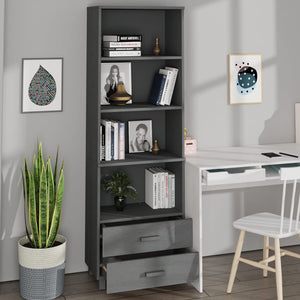 Galleria Design Highboard HAMAR Dark Grey 60x35x180 cm Solid Wood Pine