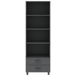 Galleria Design Highboard HAMAR Dark Grey 60x35x180 cm Solid Wood Pine