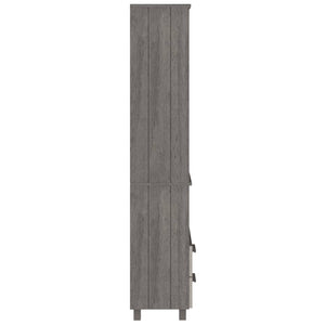 Galleria Design Highboard HAMAR Light Grey 60x35x180 cm Solid Wood Pine