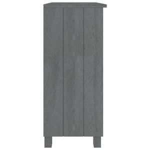 Galleria Design Sideboard HAMAR Dark Grey 85x35x80 cm Solid Wood Pine