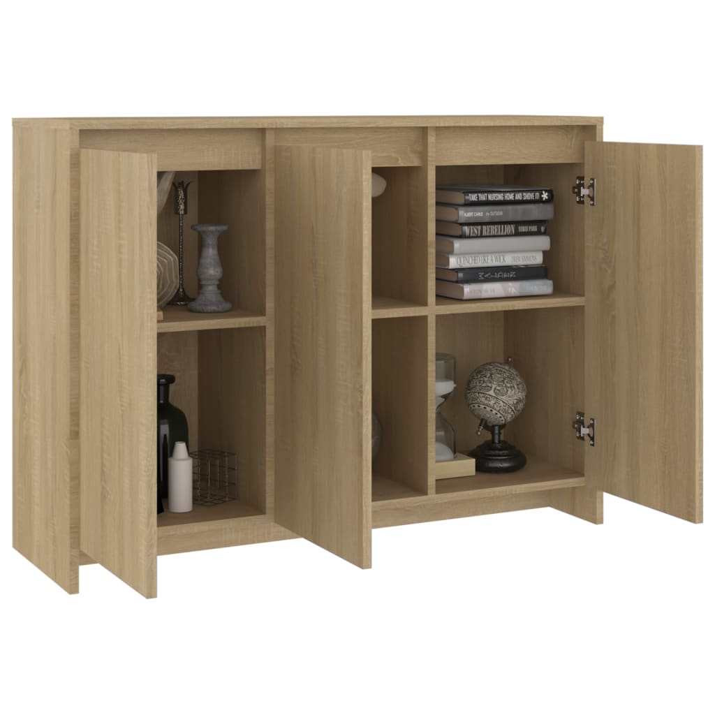 Galleria Design Sideboard Sonoma Oak 102x33x75 cm Engineered Wood