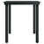 Galleria Design Garden Dining Table Black 140x70x74 cm Steel and Glass