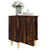 Galleria Design Bed Cabinet with Solid Wood Legs Smoked Oak 40x30x50 cm