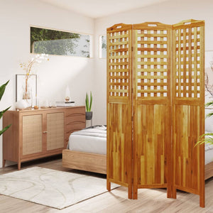 Galleria Design 3-Panel Room Divider 121.5x2x180 cm Solid Wood Acacia