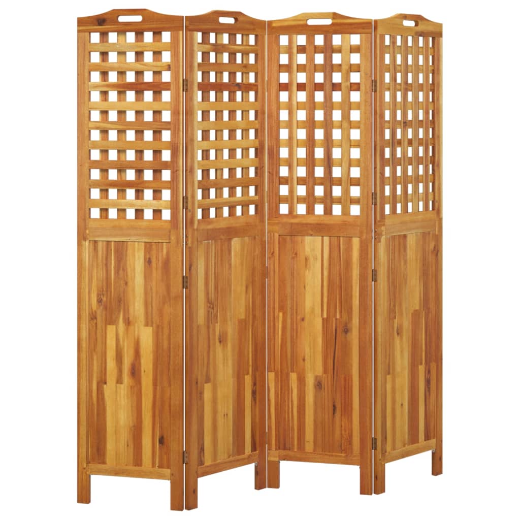 Galleria Design 4-Panel Room Divider 162x2x180 cm Solid Wood Acacia