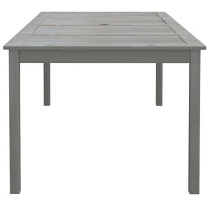 Galleria Design Garden Table Grey 200x100x75 cm Solid Wood Acacia