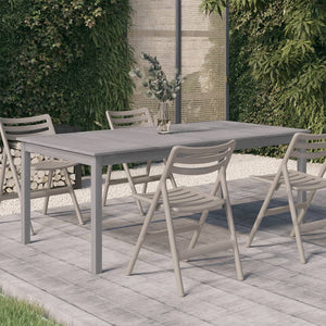 Galleria Design Garden Table Grey 200x100x75 cm Solid Wood Acacia