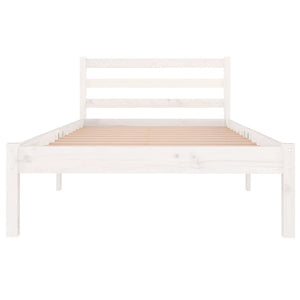 Galleria Design Bed Frame without Mattress Solid Wood Pine 90x200 cm White