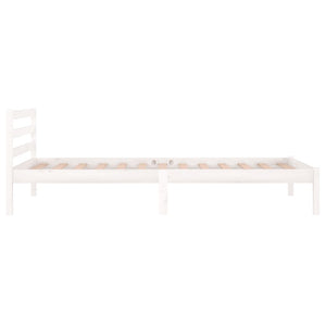 Galleria Design Bed Frame without Mattress Solid Wood Pine 90x200 cm White