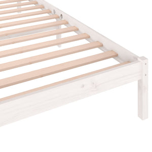 Galleria Design Bed Frame without Mattress Solid Wood Pine 90x200 cm White