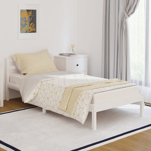 Galleria Design Bed Frame without Mattress Solid Wood Pine 90x200 cm White