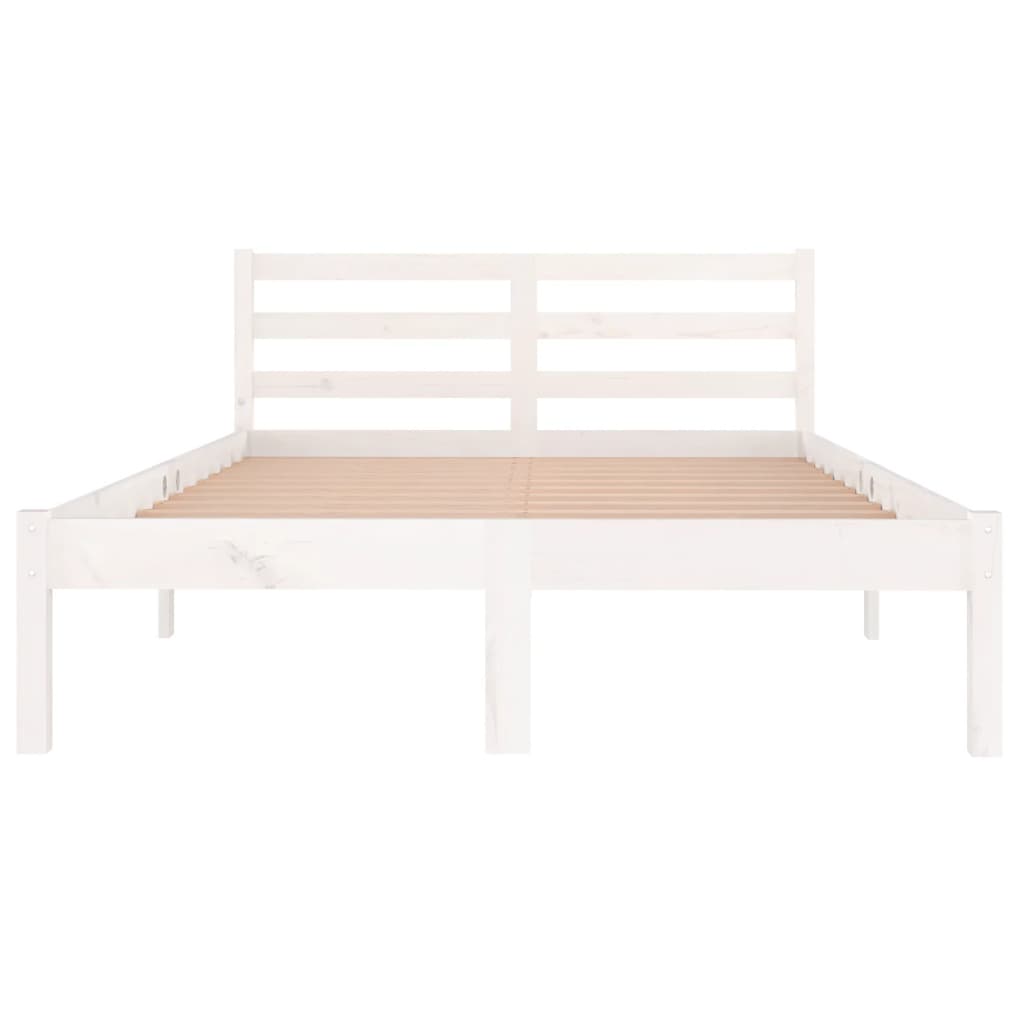 Galleria Design Bed Frame without Mattress Solid Wood Pine 120x200 cm White