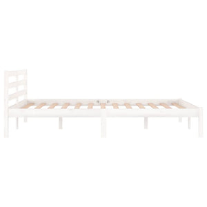 Galleria Design Bed Frame without Mattress Solid Wood Pine 120x200 cm White