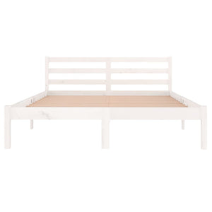 Galleria Design Bed Frame without Mattress Solid Wood Pine 140x200 cm White