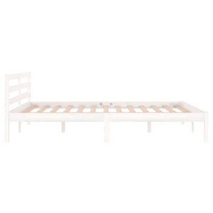 Galleria Design Bed Frame without Mattress Solid Wood Pine 140x200 cm White