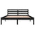 Galleria Design Bed Frame without Mattress Solid Wood Pine 140x200 cm Black