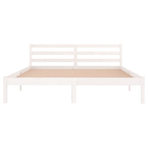 Galleria Design Bed Frame without Mattress Solid Wood Pine 160x200 cm White