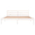 Galleria Design Bed Frame without Mattress Solid Wood Pine 160x200 cm White