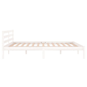 Galleria Design Bed Frame without Mattress Solid Wood Pine 160x200 cm White