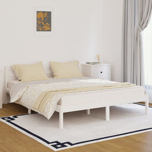 Galleria Design Bed Frame without Mattress Solid Wood Pine 160x200 cm White