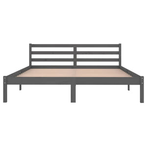 Galleria Design Bed Frame without Mattress Solid Wood Pine 160x200 cm Grey