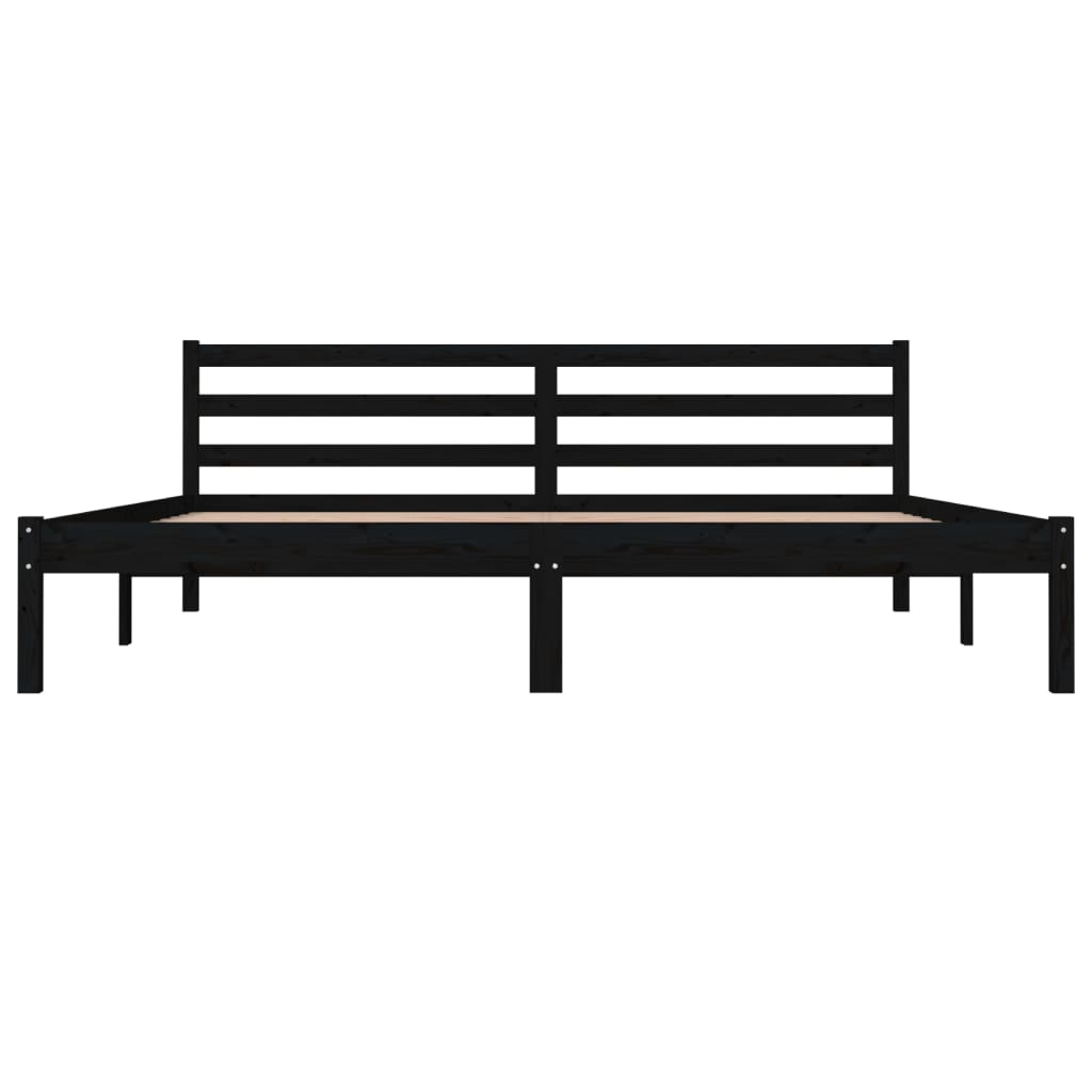 Galleria Design Bed Frame without Mattress 180x200 cm Super King Black Super King Size