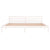 Galleria Design Bed Frame without Mattress Solid Wood Pine 200x200 cm White