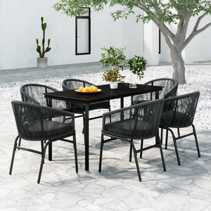 Galleria Design 7 Piece Garden Dining Set Grey