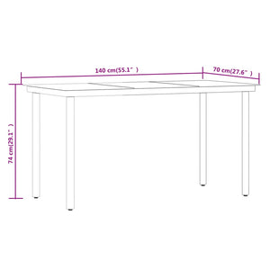 Galleria Design 7 Piece Garden Dining Set with Cushions Grey