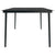 Galleria Design Garden Dining Table Black 200x100x74 cm Steel and Glass