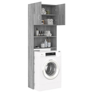 Galleria Design Washing Machine Cabinet Grey Sonoma 64x25.5x190 cm