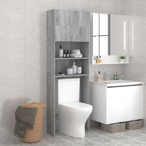 Galleria Design Washing Machine Cabinet Grey Sonoma 64x25.5x190 cm