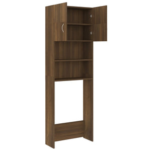 Galleria Design Washing Machine Cabinet Brown Oak 64x25.5x190 cm