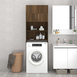 Galleria Design Washing Machine Cabinet Brown Oak 64x25.5x190 cm