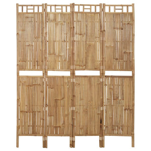 Galleria Design 4-Panel Room Divider Bamboo 160x180 cm