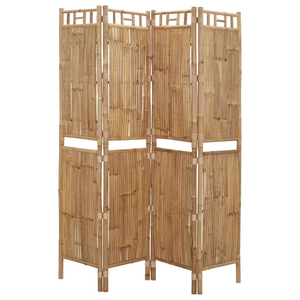 Galleria Design 4-Panel Room Divider Bamboo 160x180 cm