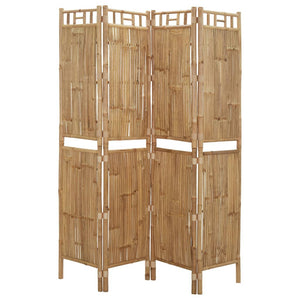 Galleria Design 4-Panel Room Divider Bamboo 160x180 cm