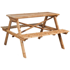 Galleria Design Picnic Table 115x115x81 cm Bamboo