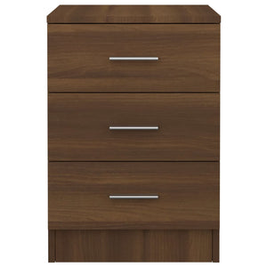 Galleria Design Bedside Cabinets 2 pcs Brown Oak 38x35x56 cm Engineered Wood