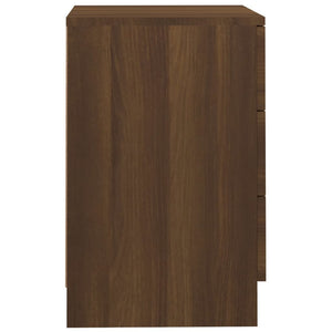 Galleria Design Bedside Cabinets 2 pcs Brown Oak 38x35x56 cm Engineered Wood