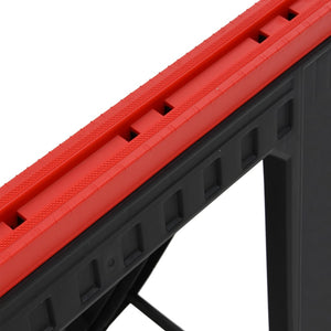 Galleria Design Foldable Work Trestles 2 pcs Black and Red Polypropylene 350 kg