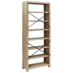 Galleria Design 7-Tier Bookcase 80x30x200 cm Solid Wood Acacia