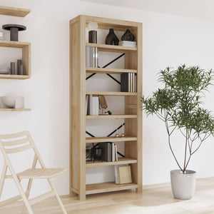 Galleria Design 7-Tier Bookcase 80x30x200 cm Solid Wood Acacia