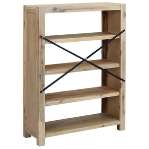 Galleria Design 4-Tier Bookcase 80x30x110 cm Solid Wood Acacia