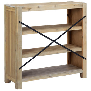 Galleria Design 3-Tier Bookcase 80x30x80 cm Solid Wood Acacia