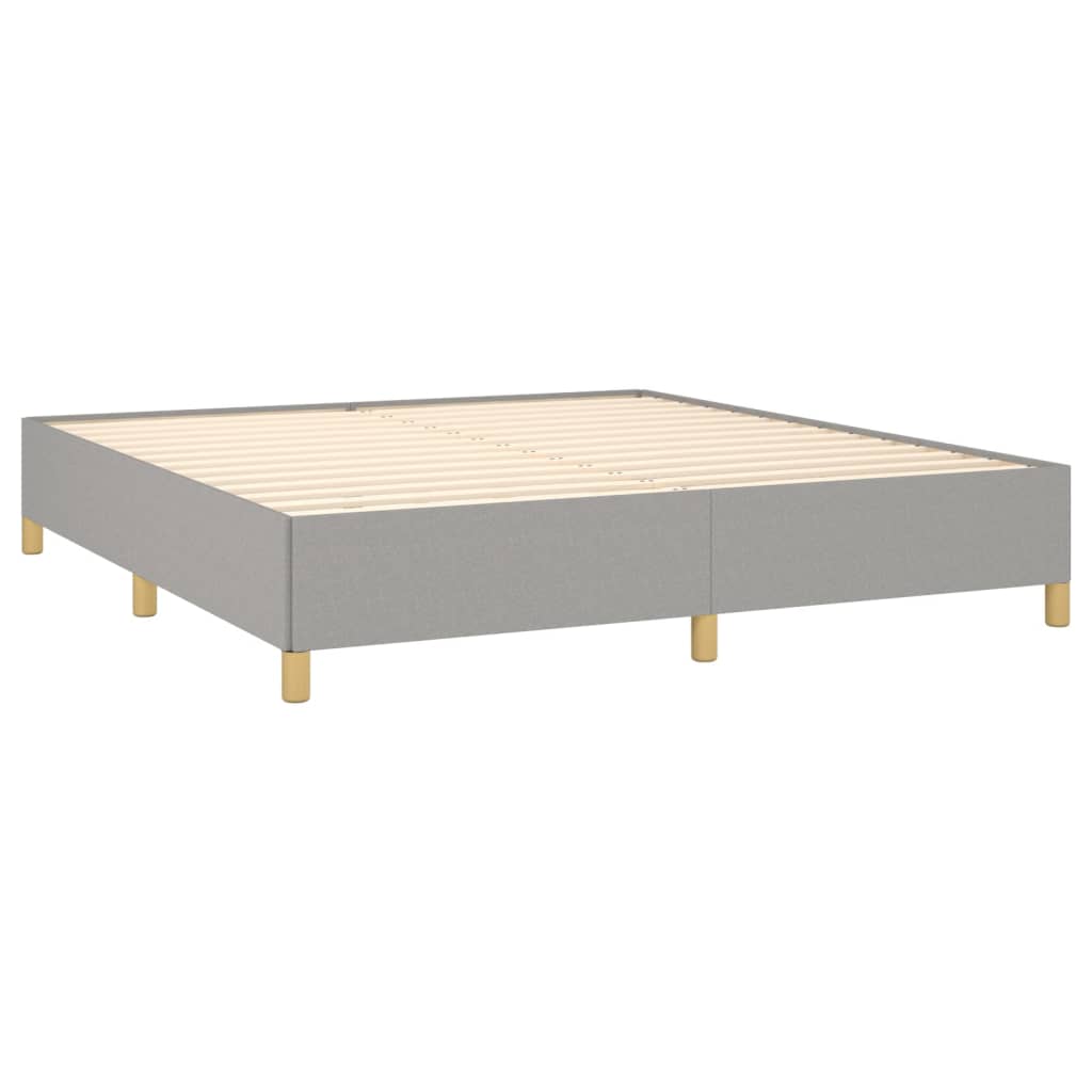 Galleria Design Bed Frame without Mattress Light Grey 180x200 cm Super King Fabric