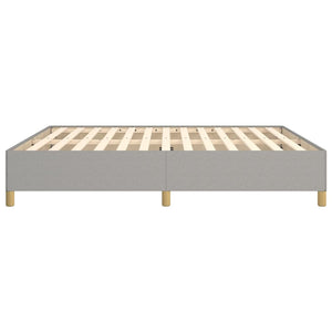 Galleria Design Bed Frame without Mattress Light Grey 180x200 cm Super King Fabric