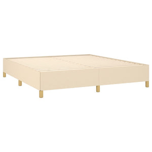 Galleria Design Bed Frame without Mattress Cream 180x200 cm Super King Fabric