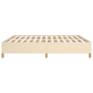 Galleria Design Bed Frame without Mattress Cream 180x200 cm Super King Fabric