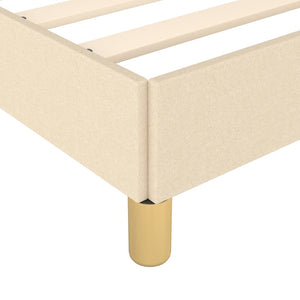 Galleria Design Bed Frame without Mattress Cream 180x200 cm Super King Fabric